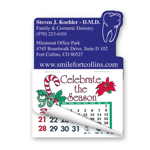 Calendar Pad Magnet with a Tooth Shape.... from ASI 93520 Ventura Inc