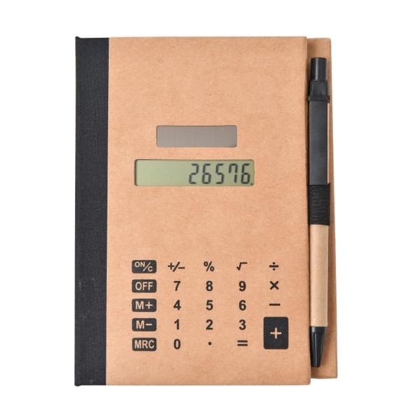 Eco-friendly multi-purpose padfolio with calculator plus free 1 color silkscreen or... from ASI 37218 Athena Promo (tm)