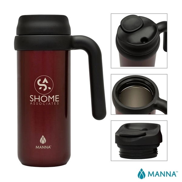 Manna™ Mocha Mug - 16 oz. Stainless Steel... from ASI 67866 Logomark/Valumark