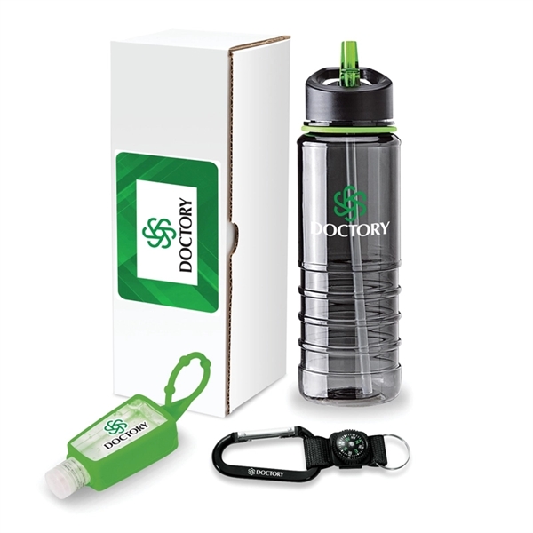 Champion 3-piece fitness gift set with 25 oz. bottle, 1 oz.... from ASI 67866 Logomark/Valumark