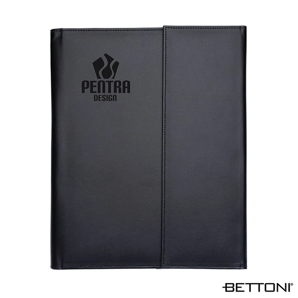 Bettoni® Atrani Bonded Leather Letter Size Padfolio... from ASI 67866 Logomark/Valumark