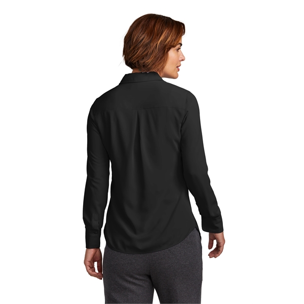 Brooks Brothers Women's Full-Button Satin Blouse... from ASI 84863 SanMar