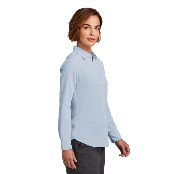 Brooks Brothers Women's Full-Button Satin Blouse... from ASI 84863 SanMar