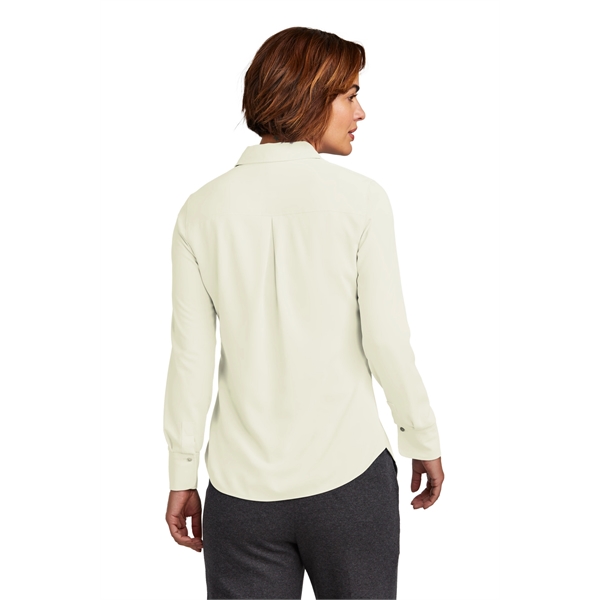 Brooks Brothers Women's Full-Button Satin Blouse... from ASI 84863 SanMar