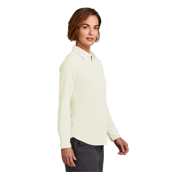 Brooks Brothers Women's Full-Button Satin Blouse... from ASI 84863 SanMar