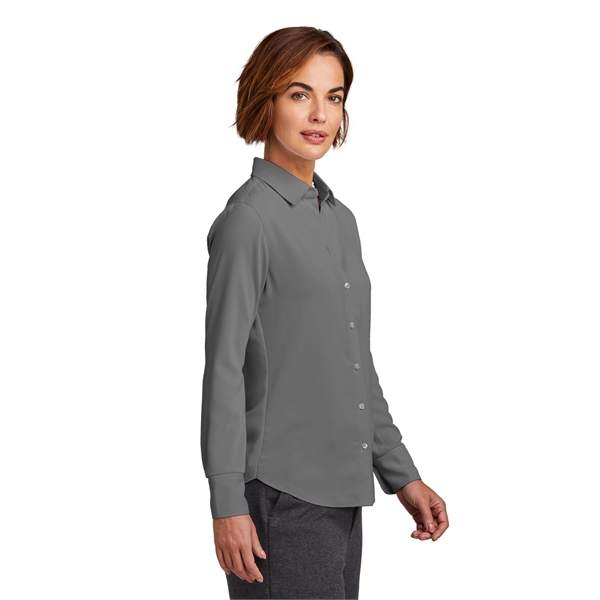 Brooks Brothers Women's Full-Button Satin Blouse... from ASI 84863 SanMar