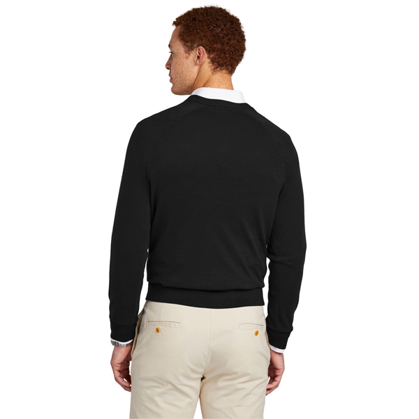 Brooks Brothers Cotton Stretch V-Neck Sweater... from ASI 84863 SanMar