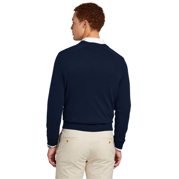 Brooks Brothers Cotton Stretch V-Neck Sweater... from ASI 84863 SanMar