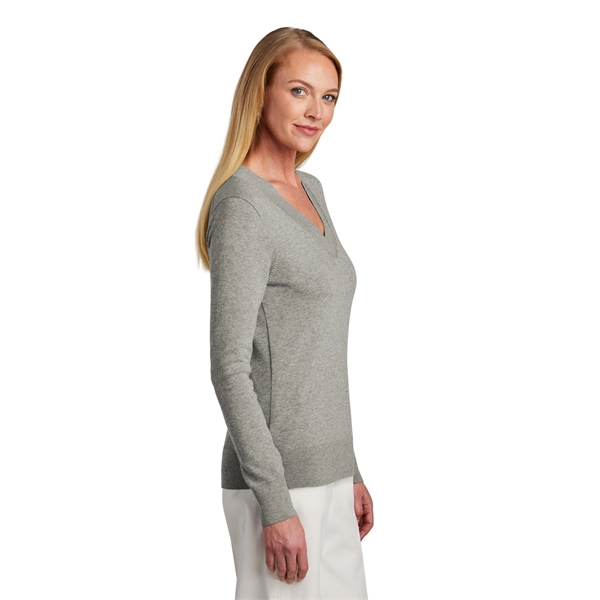 Brooks Brothers Women's Cotton Stretch V-Neck Sweater... from ASI 84863 SanMar