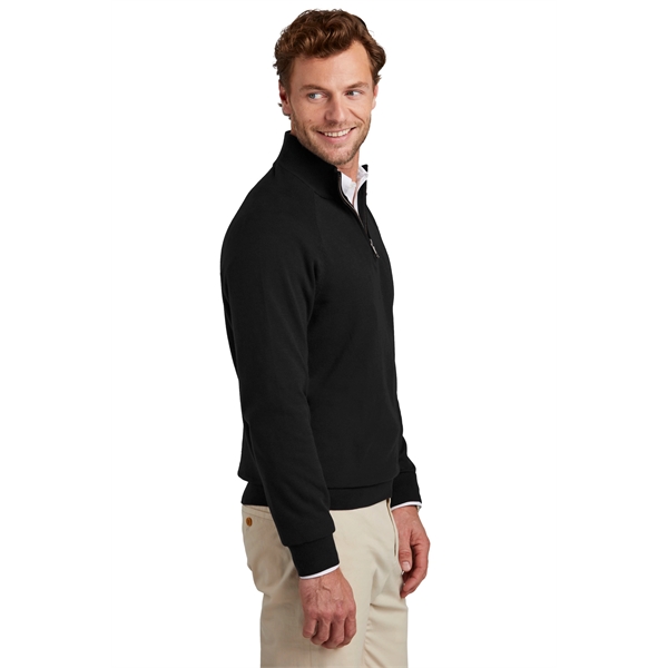 Brooks Brothers Cotton Stretch 1/4-Zip Sweater... from ASI 84863 SanMar