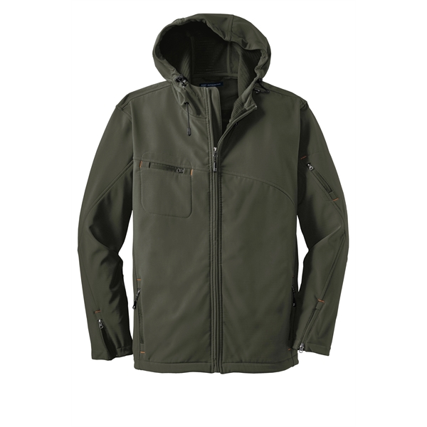 Port Authority Textured Hooded Soft Shell Jacket.... from ASI 84863 SanMar