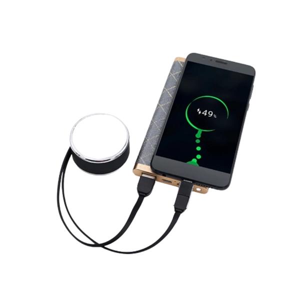 2 in 1 retractable charging cable plus free 1 color silkscreen... from ASI 37218 Athena Promo (tm)