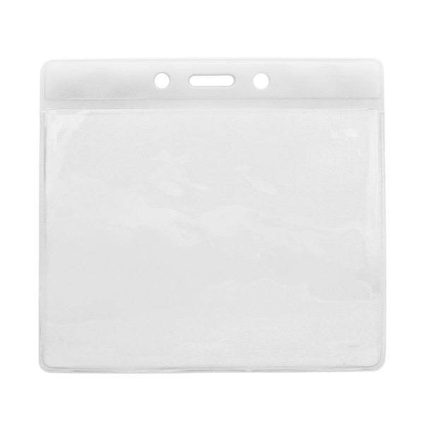 Color-coded vinyl badge holders help to quickly identify employees or visitors... from ASI 79898 Promovision / PROMOVISION