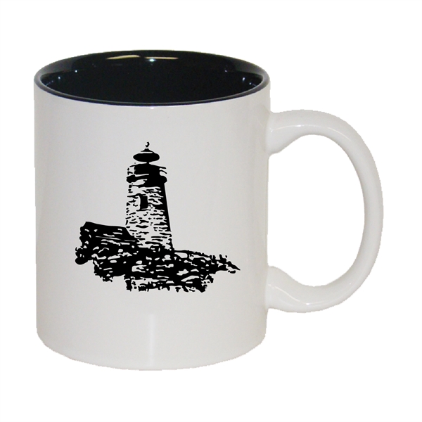 11 Oz. two-tone ceramic coffee mug.... from ASI 74245 Nordic Co Inc / Nordic Nordic Promos