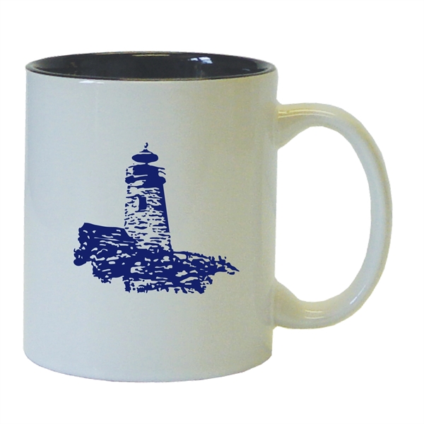11 Oz. two-tone ceramic coffee mug.... from ASI 74245 Nordic Co Inc / Nordic Nordic Promos