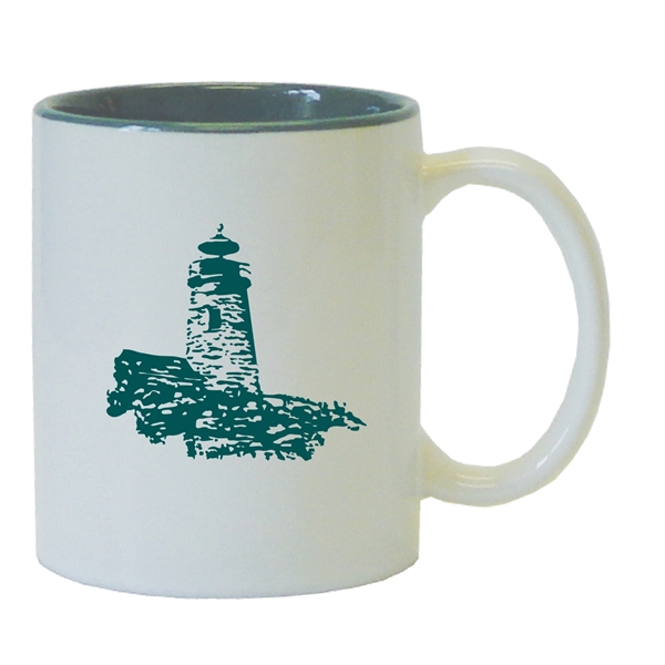 11 Oz. two-tone ceramic coffee mug.... from ASI 74245 Nordic Co Inc / Nordic Nordic Promos