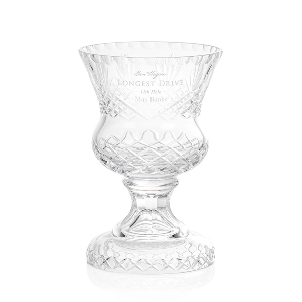 8.25 Lisburne Trophy Vase. 24% Full Lead Crystal.... from ASI 84592 St Regis Group / St Regis