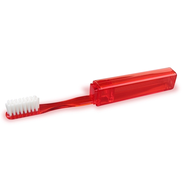 The traveler's toothbrush is compact for travel and full-size for use.... from ASI 38980 Bay State Specialty Co