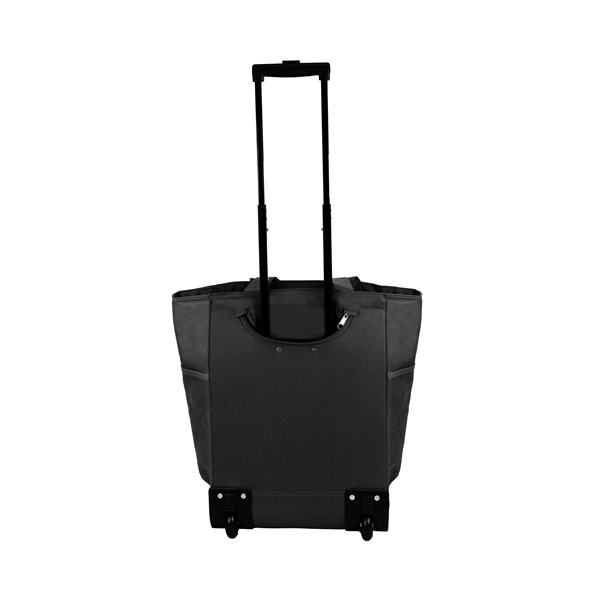 14" x 19.5" x 9" insulated cooler bag with wheels, zipper... from ASI 37980 Bagworld