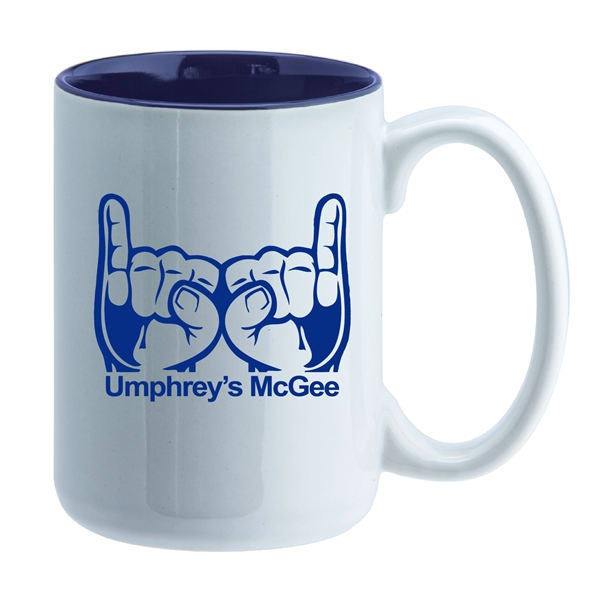 15 oz. two-tone ceramic mug.... from ASI 74245 Nordic Co Inc / Nordic Nordic Promos