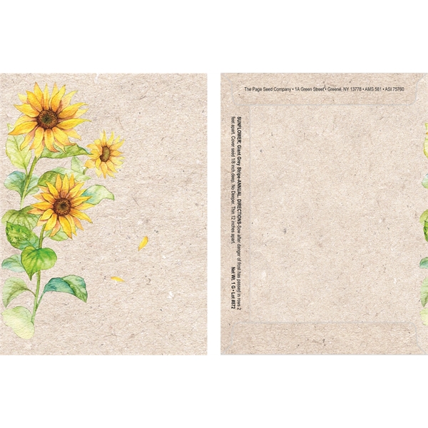Watercolor Series Sunflower seeds in a packet.... from ASI 75760 The Page Seed Co / Page Seed
