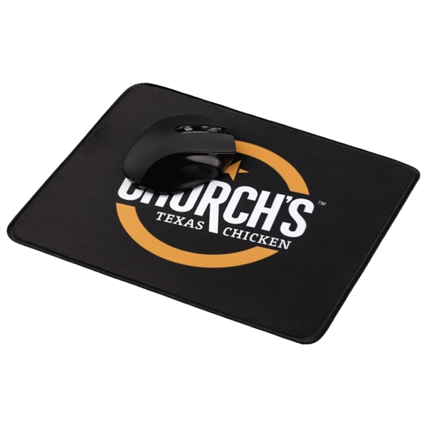 Mouse pad made of 1/8" thick rubber with a jersey polyester... from ASI 57655 STOPNGO Line