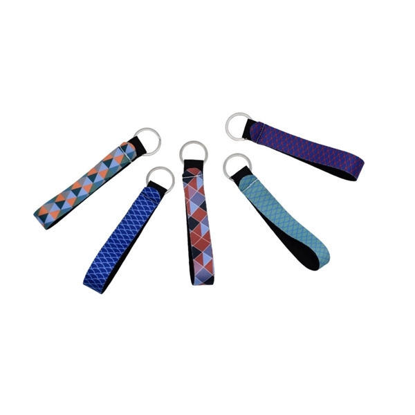 2mm neoprene keychain plus free full color sublimation printing on front... from ASI 37218 Athena Promo (tm)