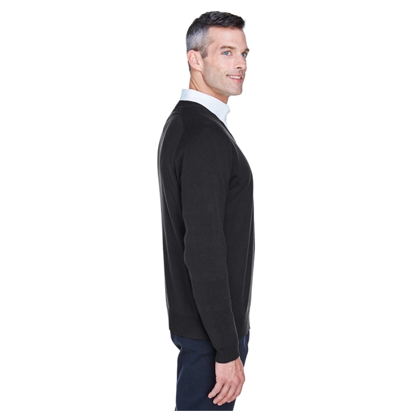 Devon & Jones men's V-neck sweater made from 100% airspun cotton.... from ASI 34063 alphabroder