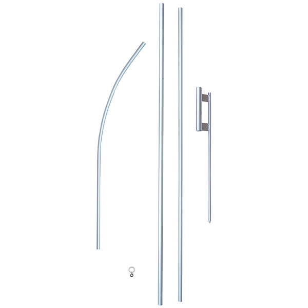 15' Easy to Assemble Swooper Pole with canvas carry bag... from ASI 80228 Quinn