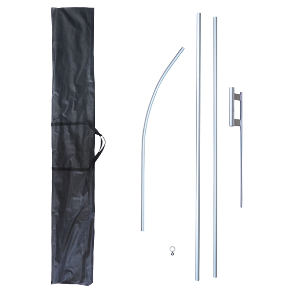 15' Easy to Assemble Swooper Pole with canvas carry bag... from ASI 80228 Quinn