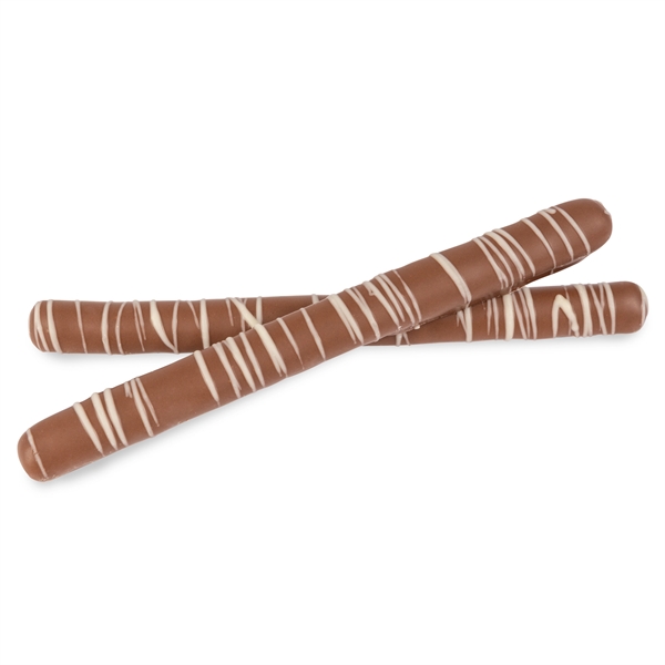 Pretzel rod box with milk chocolate pretzels.... from ASI 44900 NC Custom (CI/Lanco)