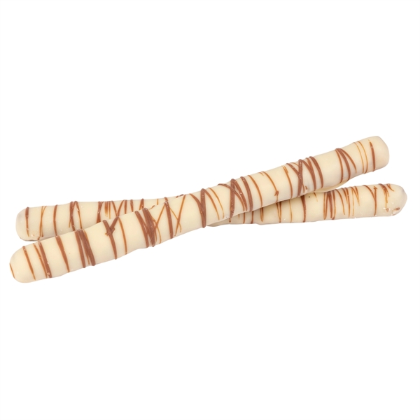 Pretzel rod box with white chocolate pretzels.... from ASI 44900 NC Custom (CI/Lanco) / Chocolate Inn