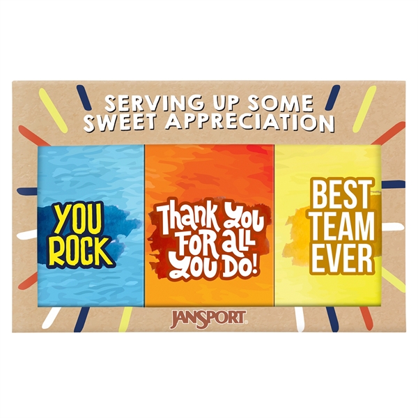 3 oz Chocolate Bar Set, 3 Pack.... from ASI 44900 NC Custom (CI/Lanco)