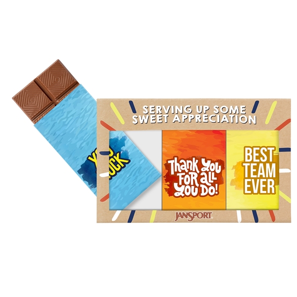3 oz Chocolate Bar Set, 3 Pack.... from ASI 44900 NC Custom (CI/Lanco)