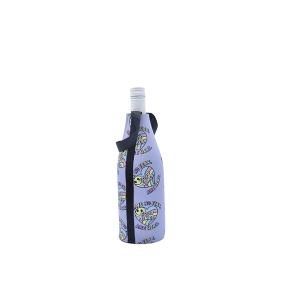 5mm thick neoprene bottle cooler with zipper plus free full color... from ASI 37218 Athena Promo (tm)