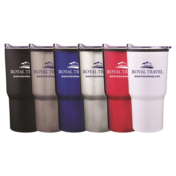 Drive safe with this 20 oz. travel tumbler featuring a stainless... from ASI 38980 Bay State Specialty Co