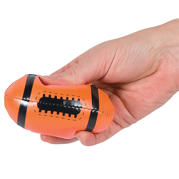 Soft stuff football; approximately 4".... from ASI 85620 H M Schmidt Co Inc / Traveling Billboard