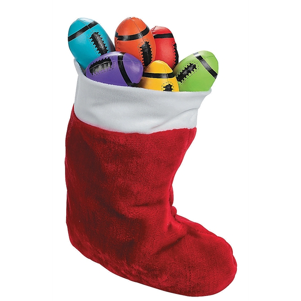 Soft stuff football; approximately 4".... from ASI 85620 H M Schmidt Co Inc / Traveling Billboard