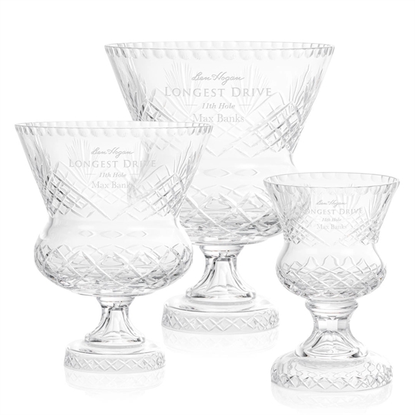 8.25 Lisburne Trophy Vase. 24% Full Lead Crystal.... from ASI 84592 St Regis Group / St Regis