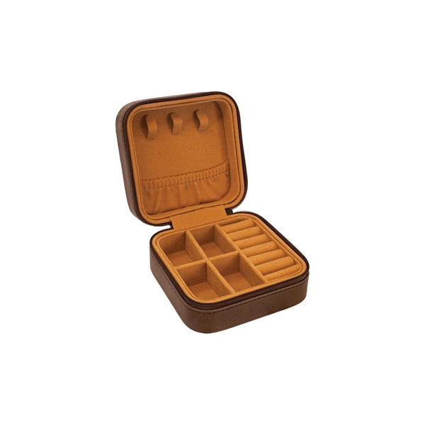 4" x 4" x 2" Leatherette Travel Jewelry Box... from ASI 74601 Calico