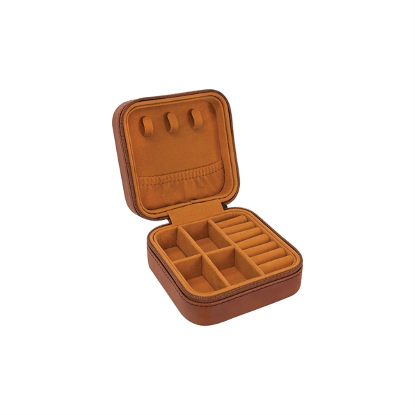4" x 4" x 2" Leatherette Travel Jewelry Box... from ASI 74601 Calico