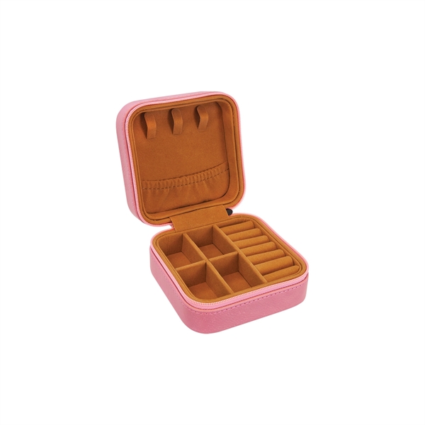 4" x 4" x 2" Leatherette Travel Jewelry Box... from ASI 74601 Calico
