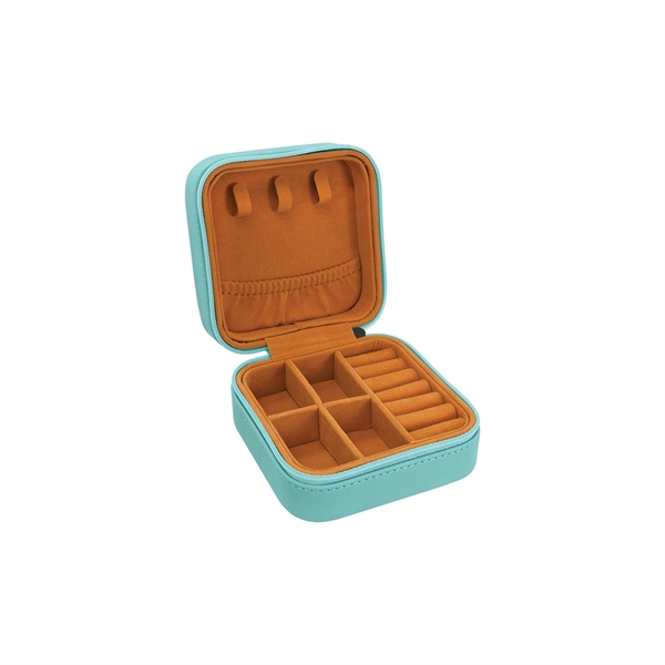 4" x 4" x 2" Leatherette Travel Jewelry Box... from ASI 74601 Calico