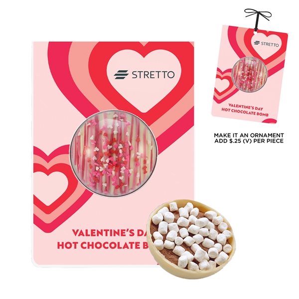 Valentine's Day Mega Hot Chocolate Bomb Billboard Card... from ASI 71685 Midnite Snax®