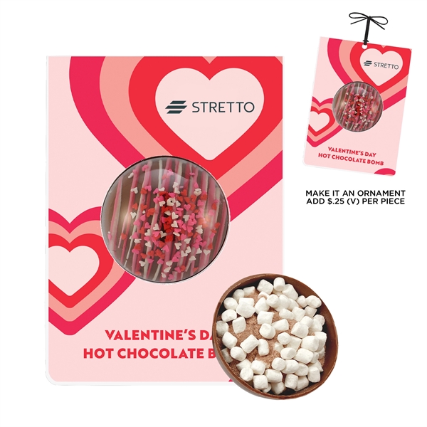 Valentine's Day Mega Hot Chocolate Bomb Billboard Card... from ASI 71685 Midnite Snax®