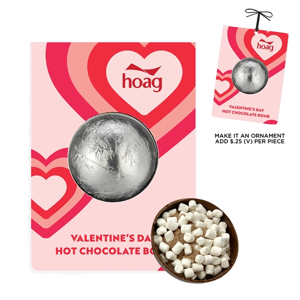 Valentine's Day Mega Hot Chocolate Bomb Billboard Card... from ASI 71685 Midnite Snax®