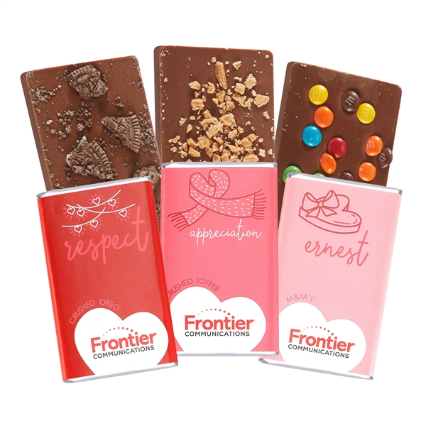 1 oz Valentine's Day Chocolate Bar Sets... from ASI 71685 Midnite Snax®