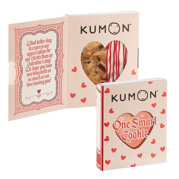 Cupid's Story Book Box with Belgian Chocolate Dipped Chocolate Cookie... from ASI 71685 Midnite Snax®