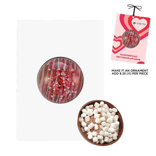 Valentine's Day Mega Hot Chocolate Bomb Billboard Card... from ASI 71685 Midnite Snax®