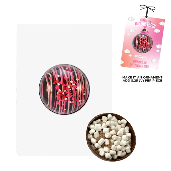 Valentine's Day Mega Hot Chocolate Bomb Billboard Card... from ASI 71685 Midnite Snax®